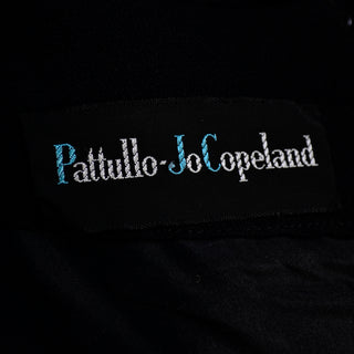 Pattullo-Jo Copeland 1960s vintage black dress with ruffles rare
