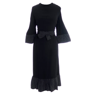 Pattullo-Jo Copeland 1960s vintage black dress with ruffles