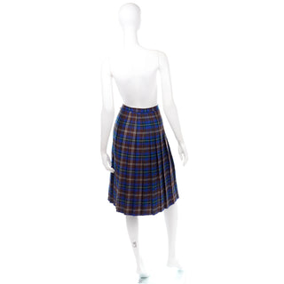 Peck & Peck Vintage Plaid Midi Skirt
