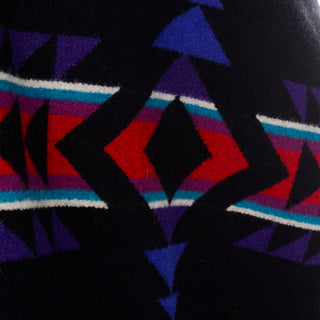 Vintage Wool Pendleton Blanket Coat Jacket Native American Style