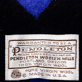 Vintage Wool Pendleton Blanket Coat Jacket Portland Oregon