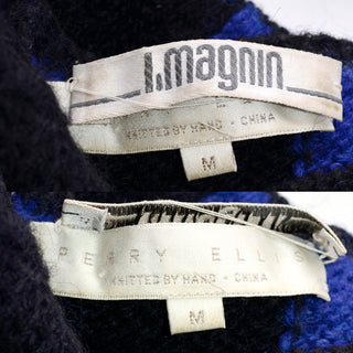 I Magnin Perry Ellis Labels from 1980's
