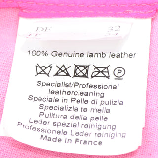 Aphero Hot Pink Lambskin Leather Jacket France