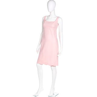 2000s Pink Ralph Lauren Empire Waist Sleeveless Dress Medium