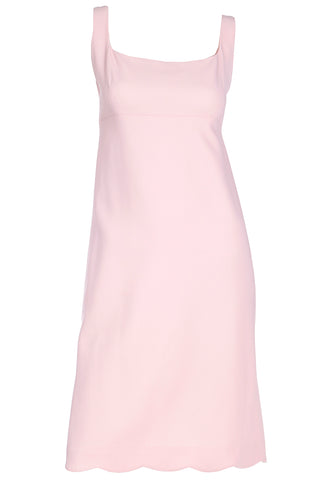 2000s Pink Ralph Lauren Empire Waist Sleeveless Dress