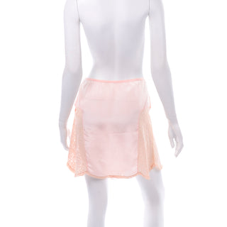 1940's Pink Silk & Lace Tap Shorts Undergarments Small