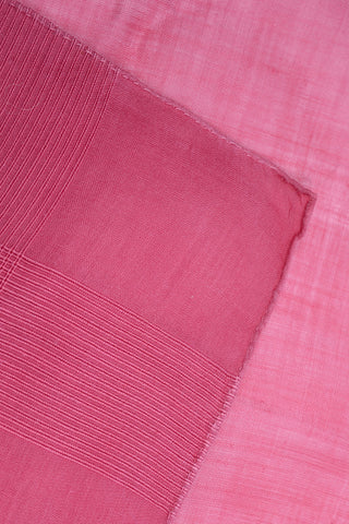 Raspberry Pink Vintage Cotton Scarf w/ Tonal Trim