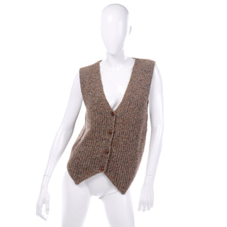 Vintage Mohair V Neck Sweater Vest