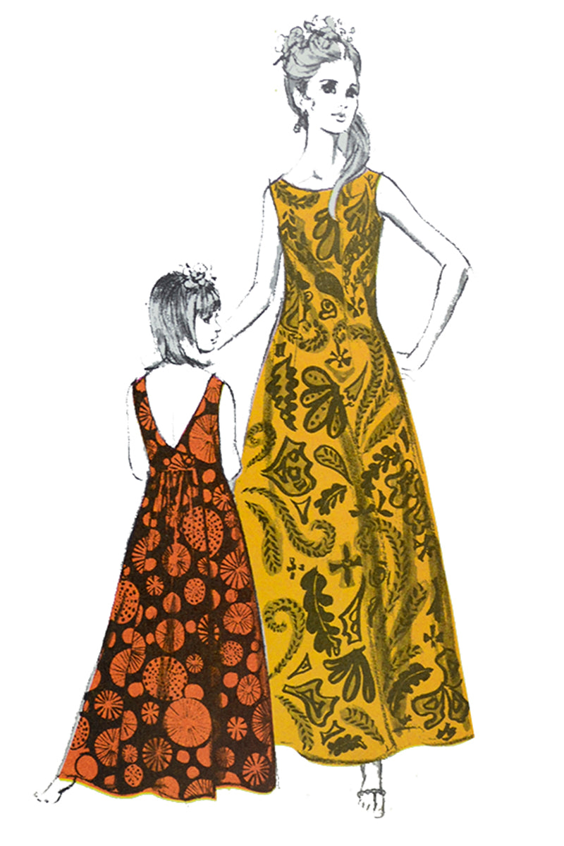 1971 Polynesian 204 Sewing Pattern Vintage Muu Muu Dress Modig 1971 Polynesian 204 Sewing Pattern Vintage Muu Muu Dress Modig