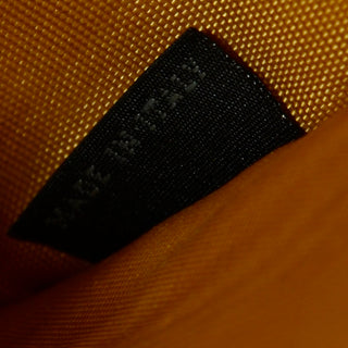 2000s Prada Mustard Yellow Leather Vintage Zip Around Bow Wallet Italy Milano