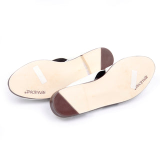 Prima Royale vintage white leather sandals flats