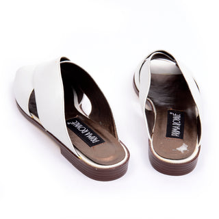 Prima Royale vintage white leather sandals shoes