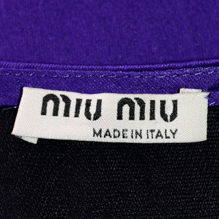 MiuMiu Miu Miu Purple Silk Top Italy