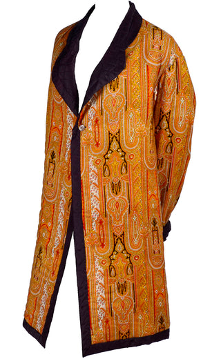 Vintage Moroccan Style Quilted Silk Jacket