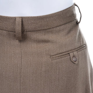 A-Line Ralph Lauren Wool Midi Skirt