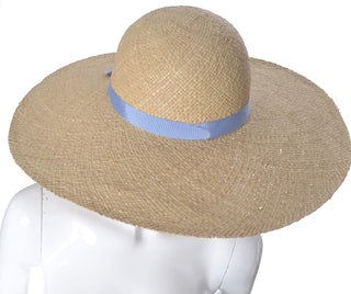 Ralph Lauren Straw Wide Brimmed vintage hat - Dressing Vintage