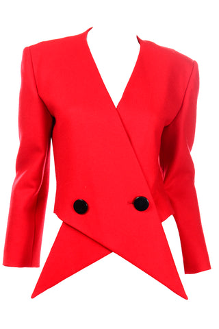 Vintage Pierre Cardin Paris Red Avant Garde Jacket