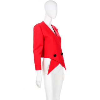 Vintage Pierre Cardin Red Avant Garde Jacket Unique
