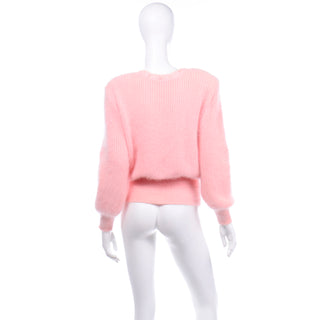 Unique Vintage Ricama Pink Angora & Lambswool Sweater