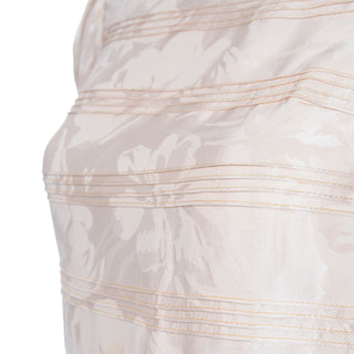 Rina di Montella for Bullocks Wilshire Vintage Pale Pink Silk 2 Pc Dress seam detail