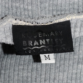 1980's Rosemary Brantley Grey Jersey Knit Oversized Cardigan