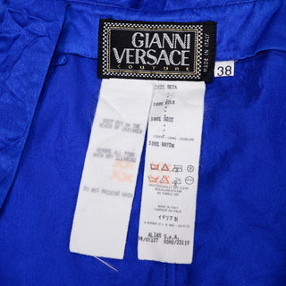 Spring Summer 1994 Gianni Versace Couture vintage label