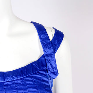 Versace sleeveless dress with topstitching