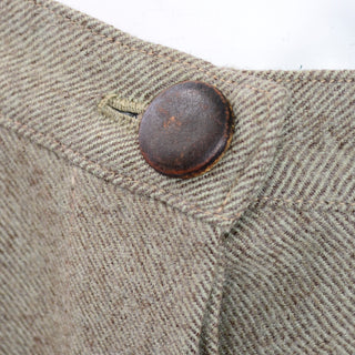 Ferragamo Sage Green Wool Vintage Skirt