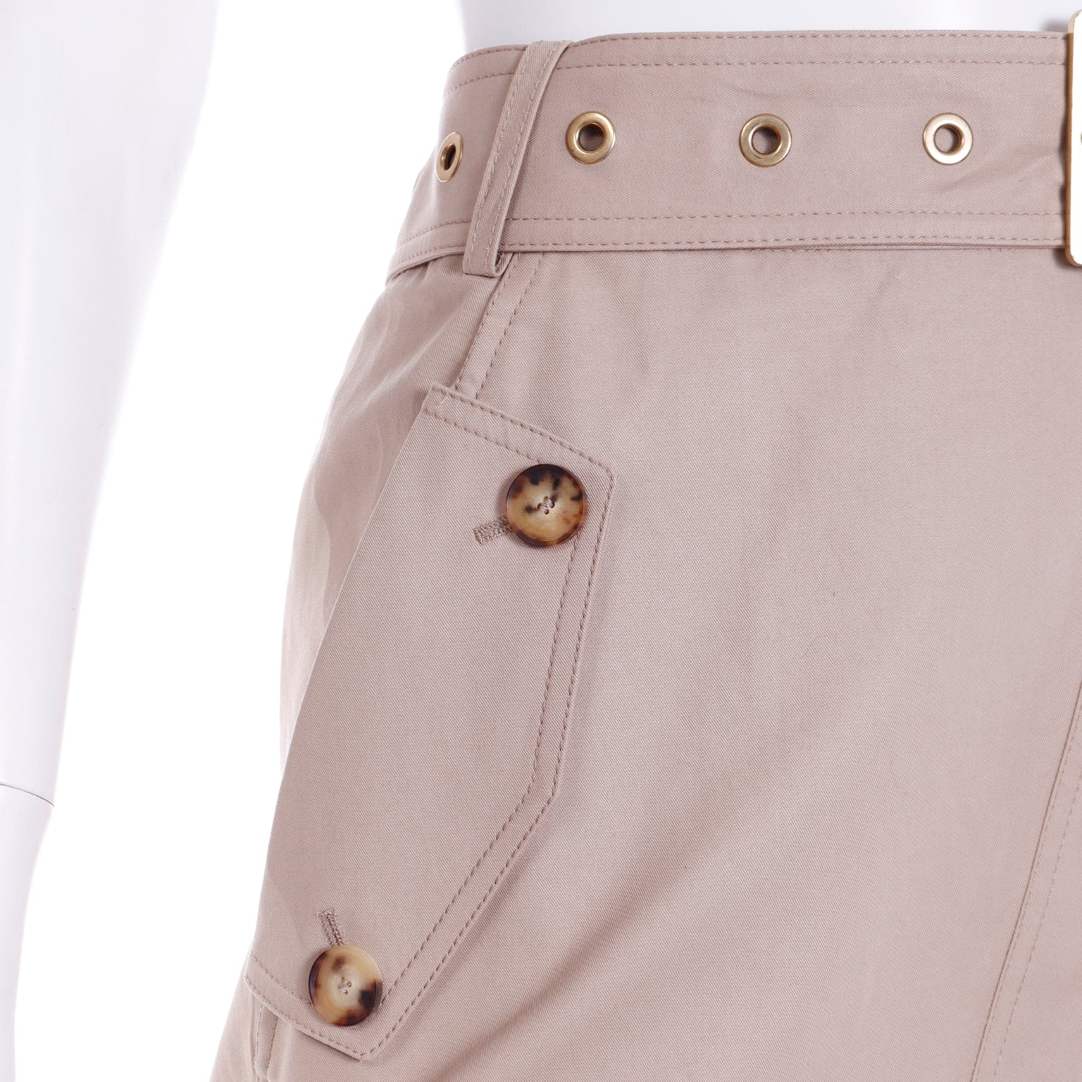 Salvatore Ferragamo Vintage Skirt & Jacket Tan Suit Outfit W Belt