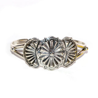 Schubes New Mexico Vintage Sterling Silver Cuff Bracelet