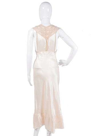 1940's silk and lace nightgown