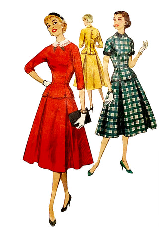 Simplicity 1237 vintage 1955 sewing pattern