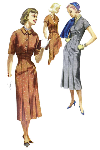 1956 Simplicity 1506 Vintage Sewing Pattern for Dress and Cropped Jacket