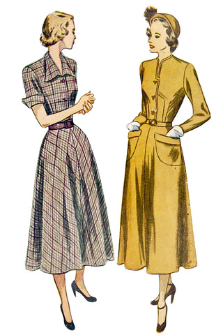 1948 Vintage Simplicity 2617 Sewing Pattern for Flared Dress