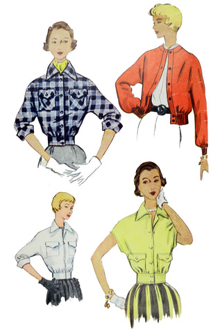 1950 Simplicity 3411 Vintage Jacket Sewing Pattern