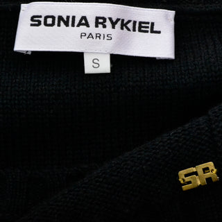 Sonia Rykiel Vintage Sweater With Sequins Peek A boo sleeves  small