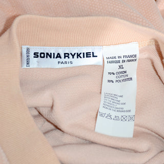 1980s Sonia Rykiel Peach Tracksuit Athleisure Outfit w/ Pants & Top