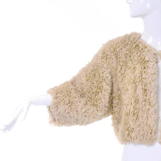 Puffy silk jacket by Sonia Rykiel made of layers of raw edge silk