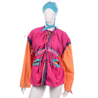 Space Island Light Industries Sili Rare Vintage Convertible Jacket Jumpsuit & Bag rare piece