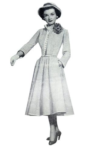 1950 Designer Charles LeMaire Star 16 Vintage Sewing Pattern Joan Bennett