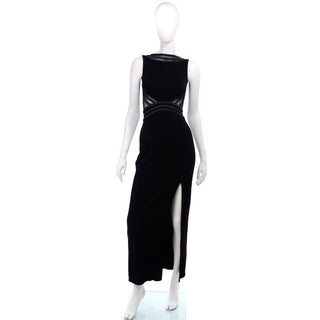 Tadashi Vintage Black Dress Thigh High Slit