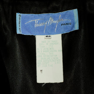 Thierry Mugler Vintage Magenta Pink Princess Coat w Black Velvet Trim made in France