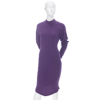 Thierry Mugler Vintage Dress Purple Act IV 1980s - Dressing Vintage