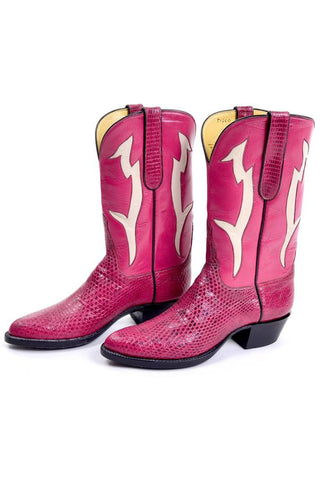 Vintage Pink Cowboy Boots