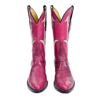 Custom pink cowgirl boots