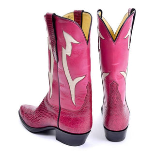 Tom Taylor pink leather cowboy boots from Santa Fe