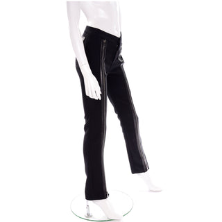 Tom Ford for Gucci Fall Winter 2001 Black zippers Runway Pants