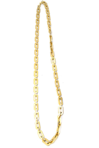Heavy Trifari Vintage Gold Link Chain Necklace