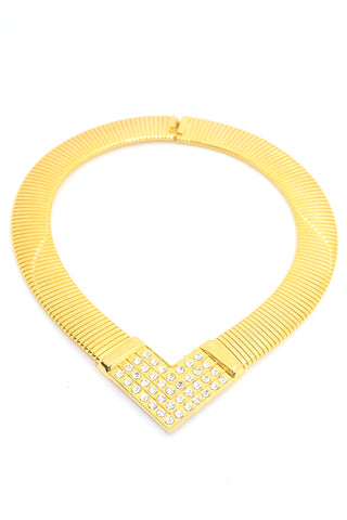 Gold Snake Chain Collar Necklace