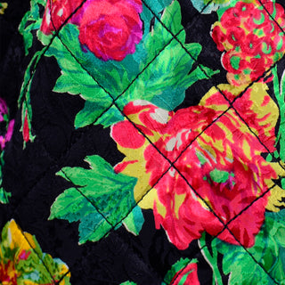 Emanuel Ungaro Deadstock Vintage Quilted Floral Jacket new